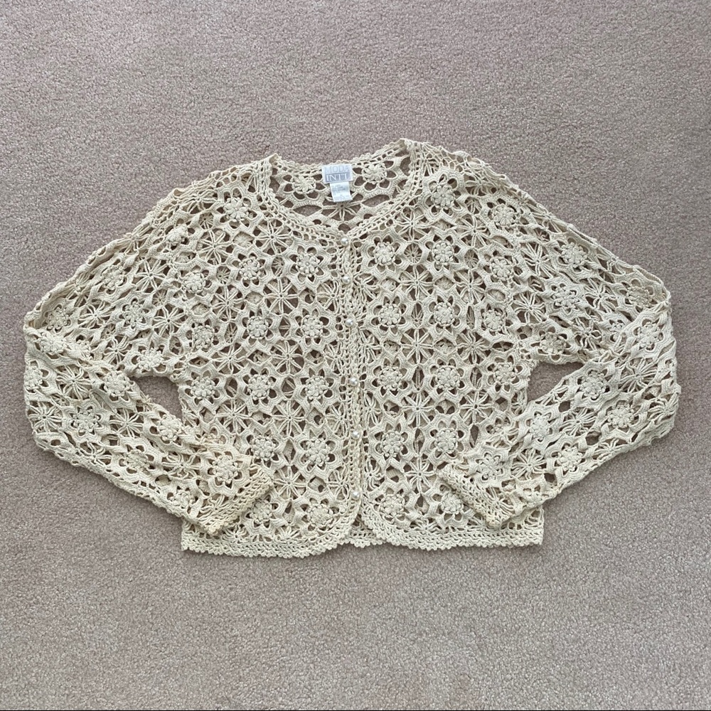 daisy crochet cardigan 🌼